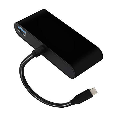 WSTD USB C to HDMI VGA Audio Adapter, 3 in 1 Hub Type C to 4K HDMI 1080P USB 3.0,VGA and 3.5mm Audio Converter/ (Type C to HDMI-VGA)