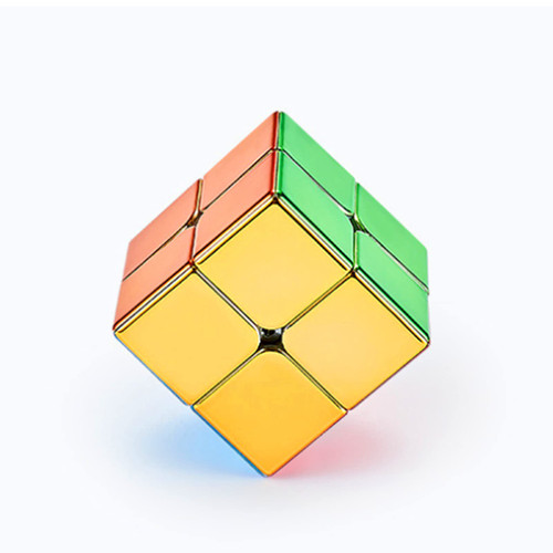 Cuberspeed Cyclone Boys Metallic 2X2 Speed Cube Shiny Cube Mirror Reflective stickerless Cyclone Boys Metallic 2x2x2 Puzzle