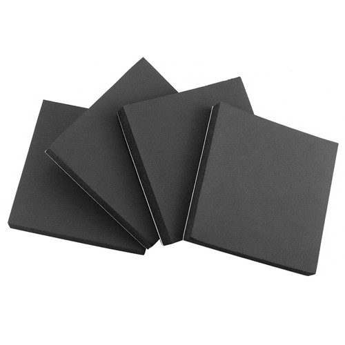 Foam Sheets Self Adhesive, Closed Cell Foam Pad Neoprene Rubber Sheets Anti Vibration Insulation Foam Rubber Pads (4" x 4" x 3/4", 4)