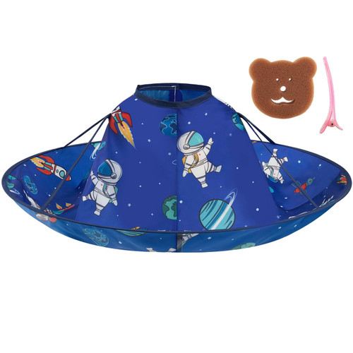 WAWSAM Kids Hair Cutting Cape Waterproof Kids Haircut Cape Professional Salon Barber Cape Foldable Umbrella Hair Catcher WAWSAM Kids Hair Cutting Cape Waterproof Kids Haircut Cape Professional Salon Barber Cape Foldable Umbrella Hair Catcher