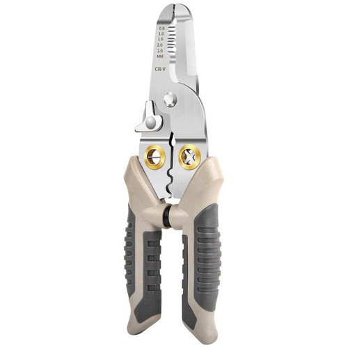 Multifunctional Wire Stripper, Special Wire Stripper Tool, Stainless Steel Pointed Nose Cable Cutter for Electric Cable Stripping Cutting Crimping Wiring Tools For Electrical Pliers (Silver) Multifunctional Wire Stripper, Special Wire Stripper Tool, Stainless Steel Pointed Nose Cable Cutter for Electric Cable Stripping Cutting Crimping Wiring Tools For Electrical Pliers (Silver)