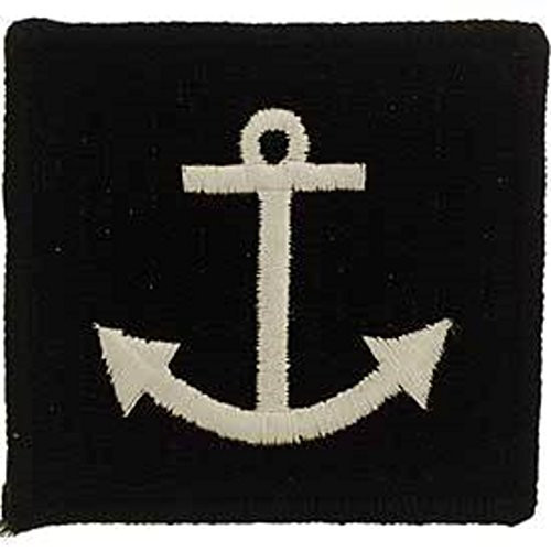 EagleEmblems PM0489 Patch-Usn,Anchor (Blue/Wht) (2.75'')
