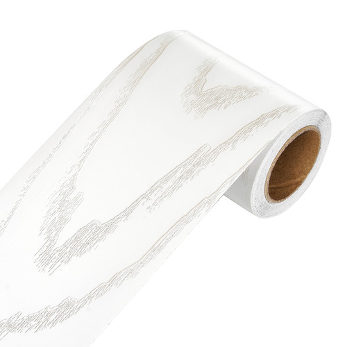 YENHOME White Wood Bulletin Board Borders Silver White Border for Bulletin Board 3"X590" Self Stick Wallpaper Border Peel and Stick Wall Border for Bathroom Bedroom Walls Removable Mirror Frame Border