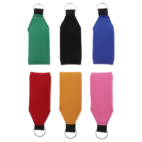 Sosoport Floating Keychain 6pcs Neoprene Boat Keychain Water Resistance Foam Keychain Outdoor Trip Boating Fishing Accessories