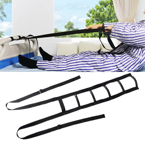 Bed Rail for Elder - Bed Ladder Assist - Pull Up Assist Device with Handle Strap - Rope Ladder Caddie Helper - Sitting, Sit Up Hoist for Elderly, Senior, Injury Recovery Patient, Pregnant, Handicap