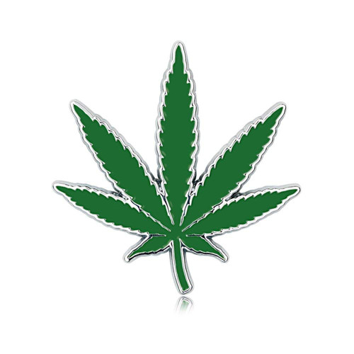 420 Leaf 3D Metal Car Emblem Auto Badge Vehicle Decal Motorcycle Sticker Green