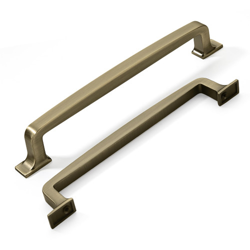 khtumeware 2 Pack 6-1/4 Inch Kitchen Cabinet Handles Brushed Antique Brass Cabinet Pulls Drawer Pulls Kitchen Cabinet Hardware Kitchen Handles for Cabinets Cupboard Handles Drawer Handles