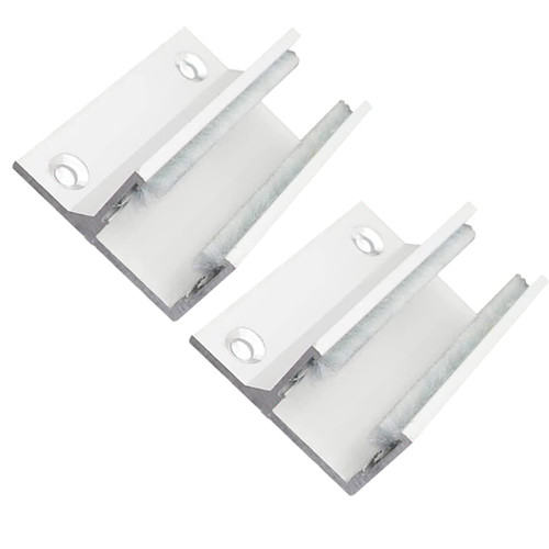 DOITOOL Sliding Door Track Door Bottom Guide Assembly 2pcs Sliding Shower Door Bottom Guide Aluminum Floor Guide Sliding Barn Door Door Roller Sliders Sliding Door Guide