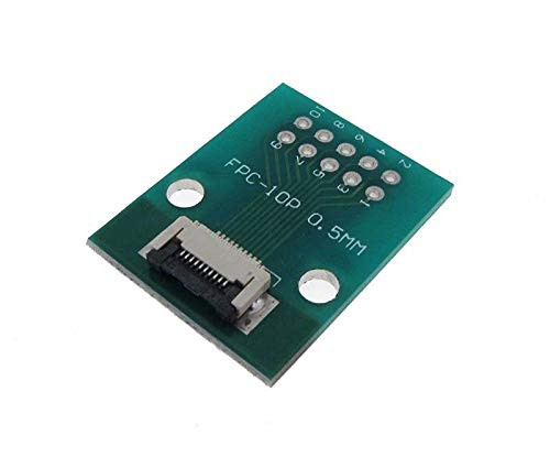 10P 10 Pins FPC to DIP Breakout Board 0.5mm Pitch - Pack of 2