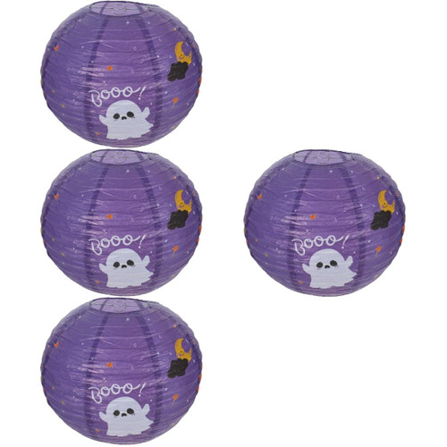 Homoyoyo 4pcs Halloween Paper Lantern Halloween Decorations Outdoor Home Decorations Halloween Hanging Lantern Pumpkin Party Lantern Paper Lanterns for Halloween Party Hanging Decor Origami