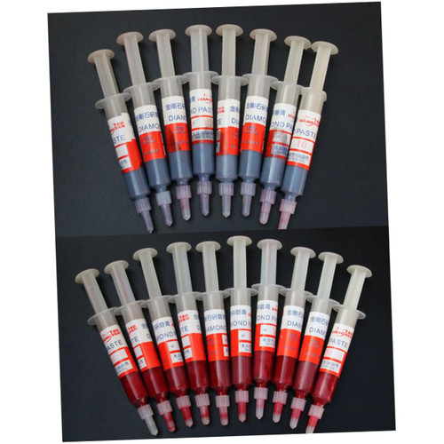 Housoutil 12pcs glass polishing compound metal dies lapidary rock paste gem polishing compound glass diamond paste polishing diamond polishing paste metal polishing paste jewelry