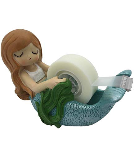 Streamline Cute Mermaid Tape Dispenser
