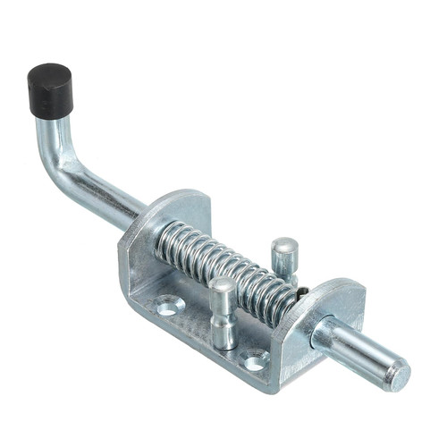 PATIKIL Spring Loaded Latch Pin 6.5", Iron Security Latch Sliding Barrel Bolt Latch Lock for Gate Door Shed Window