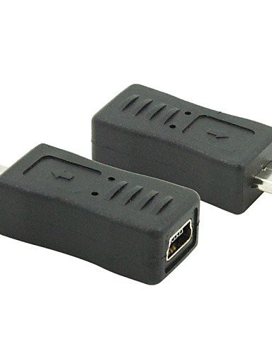 Micro USB 2.0 Male to Mini USB 2.0 Female Converter Connector Plug Adapter
