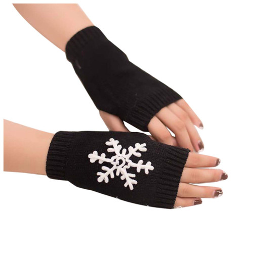 Knit Winter Gloves Arm Gloves Soft Girl Knitted Women Fingerless Warm Keep Warm Winter Mitten Gloves