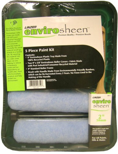 Linzer Products RS-9035 EnviroSheen 5-Piece Brush and Roller Set