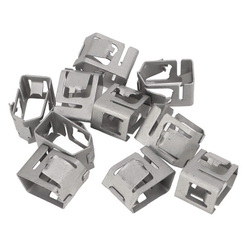Solar Panel Mounting Bracket 10Pcs Spring Steel Solar Mounting PV Bracket Solar Panel Buckle Panel Solar Rail End Clamp for Solar Panel Quick Installation