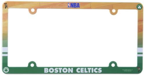 NBA Boston Celtics Full Color License Plate Frame, Team Color, One Size