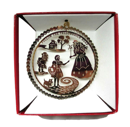 Wizard of Oz Christmas Ornament Follow The Yellow Brick Road Glinda Munchkin Dorothy Toto