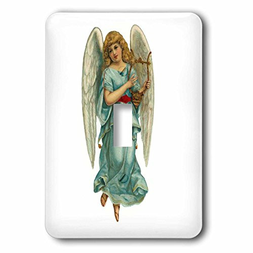3dRose LSP_62713_1 Angel in Blue Single Toggle Switch