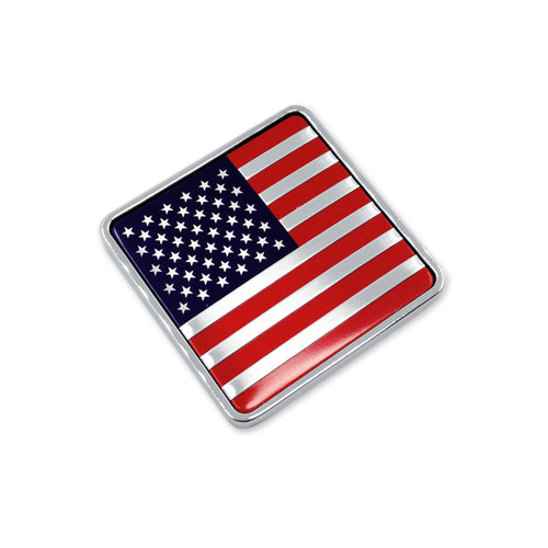 American Flag Sticker Decal USA US Flags 1.7" Metal Flag Car Stickers Emblem The United States Bumper Stickers Logo for Vehicle Car Fender Side Tailgate Decals for Trucks Motorcycle 3D Badge