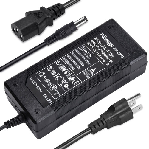 Facmogu 3 Prong 12V 3A 36W AC to DC Power Adapter US Plug, 5.5x2.1mm & 2.5mm Plug, AC 100-240V to DC 12V Power Switching Transformer, 12V 3A Power Supply Converter Facmogu 3 Prong 12V 3A 36W AC to DC Power Adapter US Plug, 5.5x2.1mm & 2.5mm Plug, AC 100-240V to DC 12V Power Switching Transformer, 12V 3A Power Supply Converter