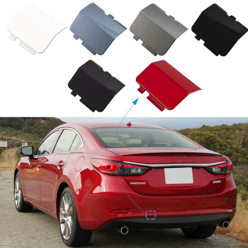 Rear Bumper Tow Hook Cover Towing Eye Cap Fit for MAZDA 6 Atenza 2013 2014 2015 2016 2017 GJR9-50-EL1-51 GJR9-50-EK1-51 (Blue, right passenger side) Xinpinsai