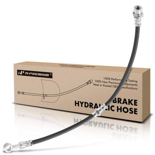 A-Premium Front Driver or Passenger Brake Hydraulic Hose Compatible with Select Kia Models - Rio 2002 2003 2004 2005 - Replace# 58732FD100