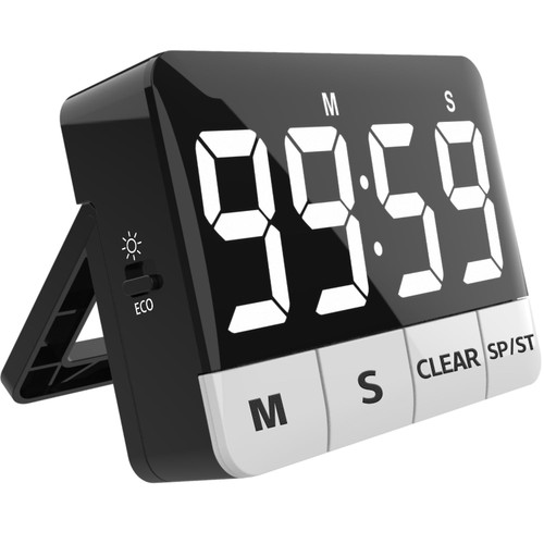 Digital Kitchen Timer, 120DB Loud Kitchen Timer, with Large LED Display, Count UP Countdown Magnetic Countup Timer for Cooking, Oven, Teaching, Seniors Classroom Study Teacher Kids, Fitness and Yoga