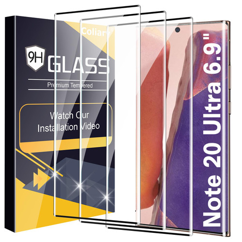 3 Pack for Samsung Galaxy Note 20 Ultra/Note 20 Ultra 5G,9H Tempered Glass,Ultrasonic Fingerprint Compatible,3D Curved,HD Clear,Bubble-Free for Galaxy Note 20 Ultra Glass Protector 3 Pack for Samsung Galaxy Note 20 Ultra/Note 20 Ultra 5G,9H Tempered Glass,Ultrasonic Fingerprint Compatible,3D Curved,HD Clear,Bubble-Free for Galaxy Note 20 Ultra Glass Protector