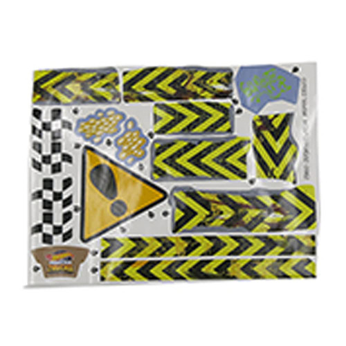 Replacement Parts for Hot-Wheels Monster Trucks Wreckin' Raceway Playset - HGV12 ~ Replacement Label/Sticker Sheets