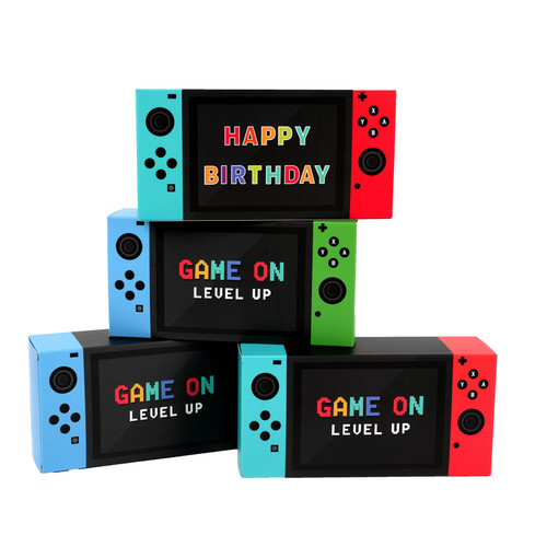 Video Game Party Favor Boxes - 12 PCS Game On Theme Gifts Boxes for Boys Kids Video Game Birthday Party Supplies Goodie Candy Bags Gamer Party Decorations Video Game Party Favor Boxes - 12 PCS Game On Theme Gifts Boxes for Boys Kids Video Game Birthday Party Supplies Goodie Candy Bags Gamer Party Decorations