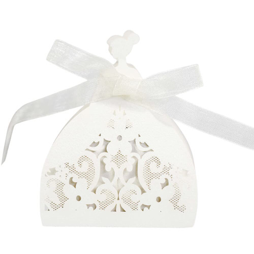Laser Cut Rose Candy Boxes, Sweet Snack Chocolate with Ribbon Favor Boxes Hollow Out Gift Boxes Bridal Shower Anniverary Birthday Party Wedding Favor 50Pcs (Ivory) Laser Cut Rose Candy Boxes, Sweet Snack Chocolate with Ribbon Favor Boxes Hollow Out Gift Boxes Bridal Shower Anniverary Birthday Party Wedding Favor 50Pcs (Ivory)