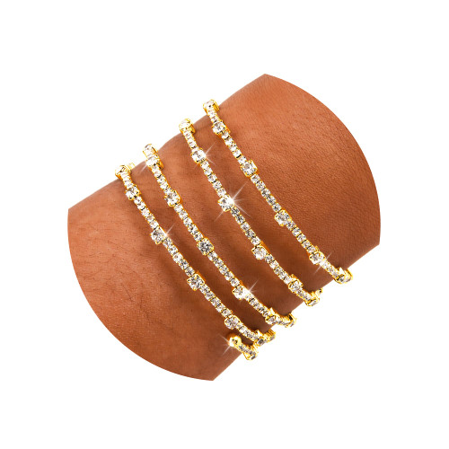 Poxtex Gold Rhinestone Cuff Bracelets for Women, 18K Real Gold Plated Cubic Zirconia Classic Multilayer Spiral Arm Cuff Bracelet, Strand Layered Bridal Bracelet Jewelry for Prom Party Wedding Dating Poxtex Gold Rhinestone Cuff Bracelets for Women, 18K Real Gold Plated Cubic Zirconia Classic Multilayer Spiral Arm Cuff Bracelet, Strand Layered Bridal Bracelet Jewelry for Prom Party Wedding Dating
