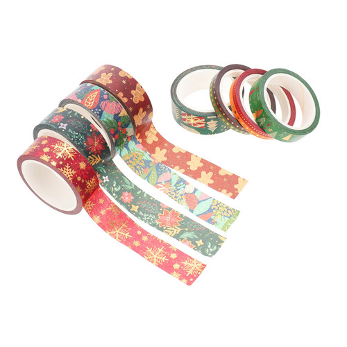 BESTOYARD 21 Rolls Christmas Washi Tape Journal Washi Tape DIY Washi Tape Washi Tape Set Cartoon Stickers Decal Stickers Christmas Stickers Gift Box Decorative Tapes DIY Tapes Christmas Tape