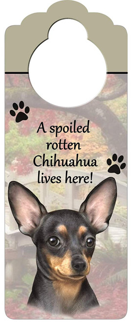 E&S Pets Chihuahua Pet Doorknob Note