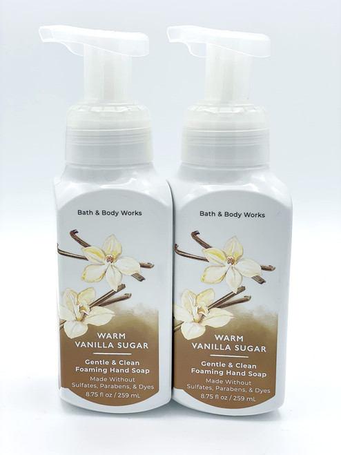 Bath and Body Works Gentle & Clean Foaming Hand Soap, 8.75 fl. oz. (Warm Vanilla Sugar, 2-Pack)