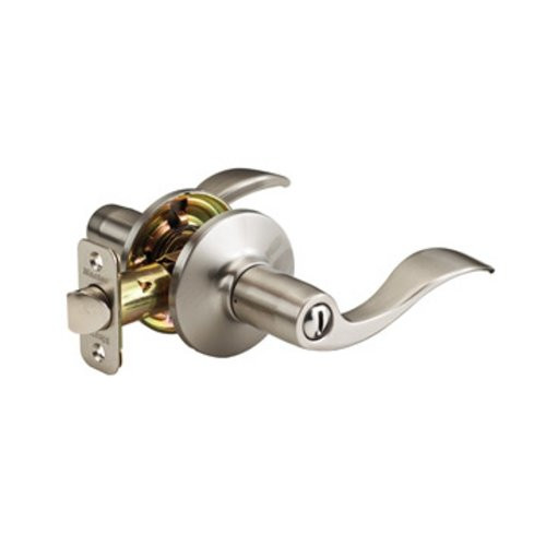 Master Lock WL0315 Wave Lever Privacy Door Lock, Satin Nickel