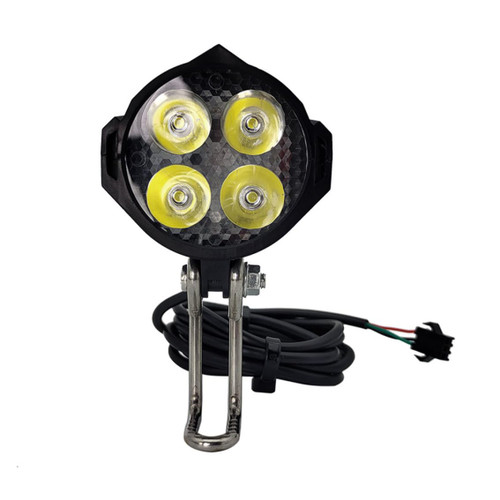Electric Bicycle Light with Horn Ebike Headlight with Horn Switch for Electric Bicycle Cycling Safety Black Ebike Headlight