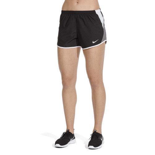 Nike Women's Dry 10K Running Shorts, Black/White/Dark Grey/Wolf Grey, XX-Large