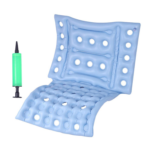 Inflatable Wheelchair Cushions, Breathable Backrest Air Cushion, Waffle Cushion for Pressure Sores, Portable Wheelchair Cushions for Pressure Relief Inflatable Seat Cushion(Blue) Inflatable Wheelchair Cushions, Breathable Backrest Air Cushion, Waffle Cushion for Pressure Sores, Portable Wheelchair Cushions for Pressure Relief Inflatable Seat Cushion(Blue)