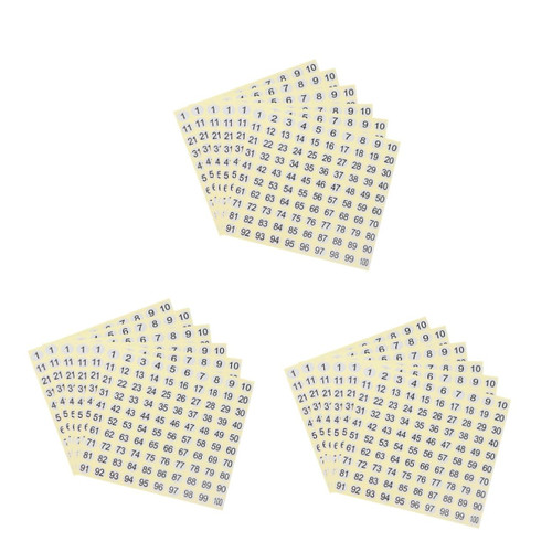 EXCEART 90 Sheets Number Tags Circle Labels Mailbox Stickers Stickers Number Labels 1-100 Small Number Stickers Arabic Number Stickers 1-100 Number Stickers 1-100 Stickers Applique