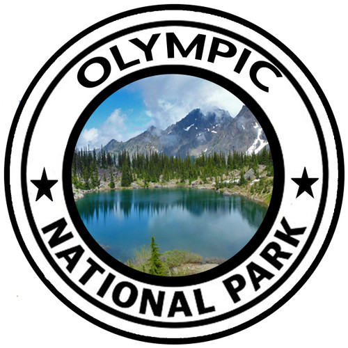 Rogue River Tactical Olympic National Park Sticker 5" Round Car Auto Decal Washington Mt. Olympus