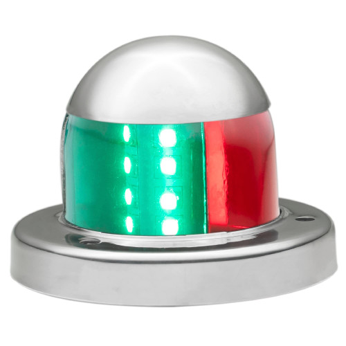 Five Oceans Boat Navigation Lights, LED Bow Light, Boat Navigation Lights Red and Green, Horizontal Mount Bi-Color Light, 12V, USCG Rules 2NM, for Pontoon, Fishing Boats, Bass Boats - FO4512