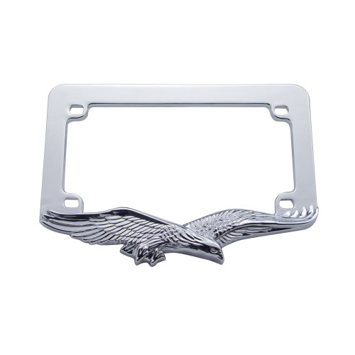 United Pacific 50071 Motorcycle Chrome Flying Eagle License Plate Frame