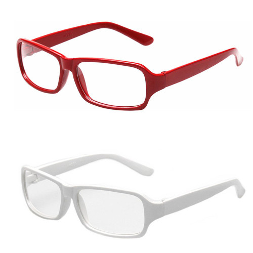 FancyG Vintage Inspired Classic Retro Style Rectangle Shape Glasses Frame Clear Lens Eyewear 2 Pieces Color Set36