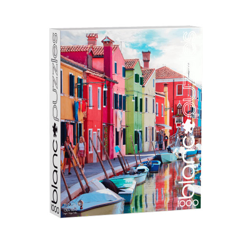 Buffalo Games - blanc - The Canals of Burano Italy - 1000 Piece Jigsaw Puzzle