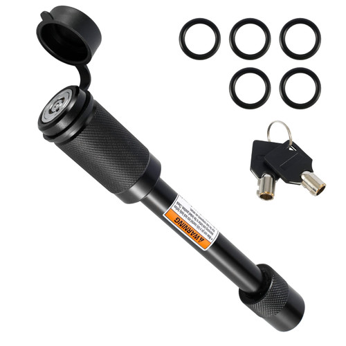 IFOKA Trailer Hitch Lock Pin, 5/8" Dia Trailer Receiver Lock for Class III IV 2" and 2-1/2" Receiver, Anti-Theft Hitch Locking Pin for Trailer Truck Car Boat Bike,Black IFOKA Trailer Hitch Lock Pin, 5/8" Dia Trailer Receiver Lock for Class III IV 2" and 2-1/2" Receiver, Anti-Theft Hitch Locking Pin for Trailer Truck Car Boat Bike,Black