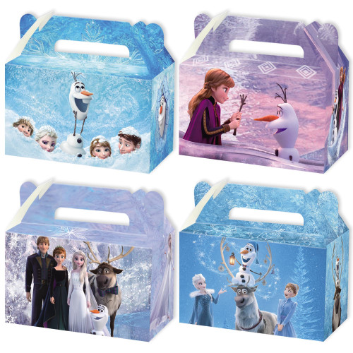 WOOACME Frozen Birthday Party Supplies Decorations, 16pcs Frozen Party Gift Boxes, Candy Bags, Frozen Party Favors for Fill Up the Birthday Gift Bags WOOACME Frozen Birthday Party Supplies Decorations, 16pcs Frozen Party Gift Boxes, Candy Bags, Frozen Party Favors for Fill Up the Birthday Gift Bags