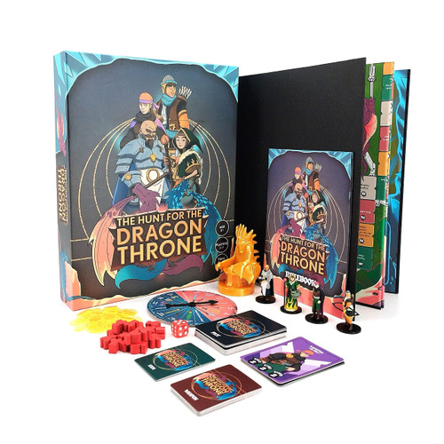 The Hunt for The Dragon Throne Board Game | for Kids Ages 8+ | Family Board Games for 2 to 4 Players | 45-60 Minutes Playing Time | Fun & Interactive Board Games for Family Night and Game Events